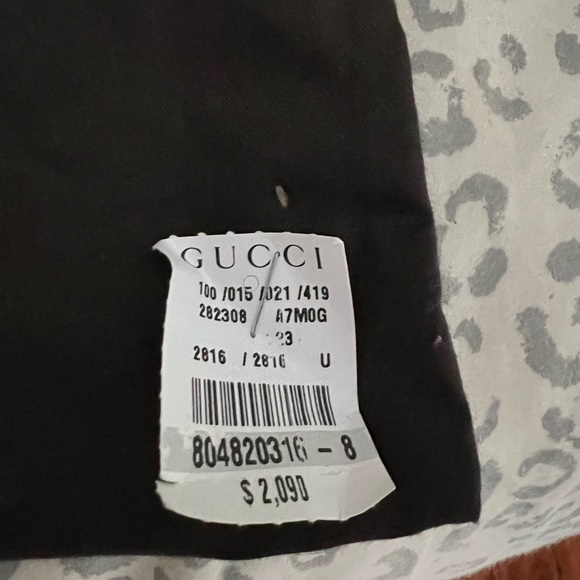 BNWT- Authentic Gucci large soho. Gray. - Picture 7 of 11